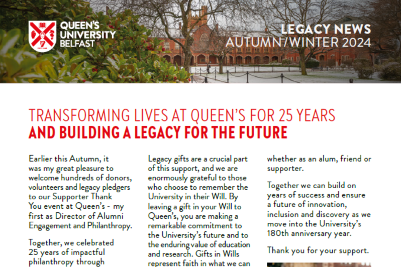 Legacy News Autumn / Winter 2024 newsletter